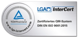 LGA Intercert zertifiziert DIN EN ISO 9001:2015